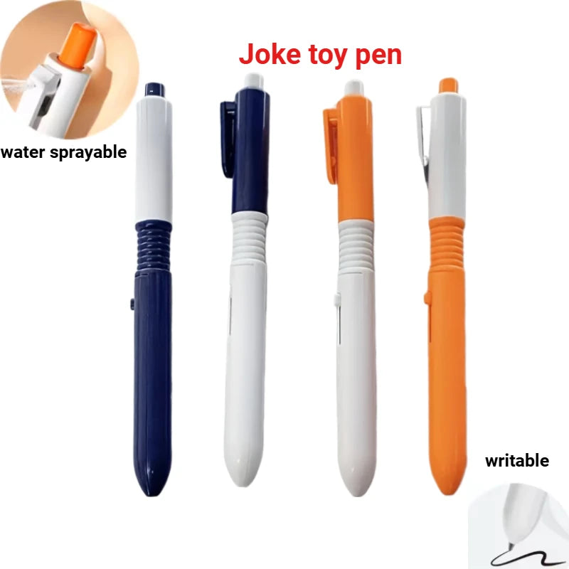 2 Pcs Prank Ballpoint Pens Children's Novelty Toys for Kids Boy Squirt Water Sprayable Writable Funny Toys Cool Things Gifts Oasis Select