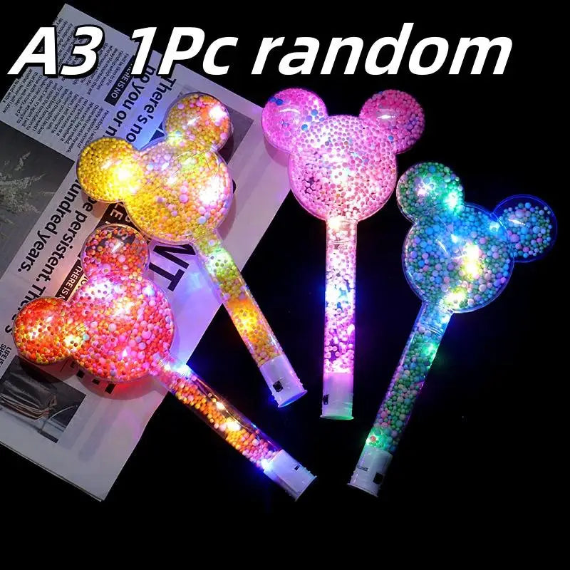 LED Luminous Magic Star Rod Light-up Wand Glow Stick Christmas New Year Party Prop Concert Glowing Stick Birthday Party Supplies Oasis Select A3
