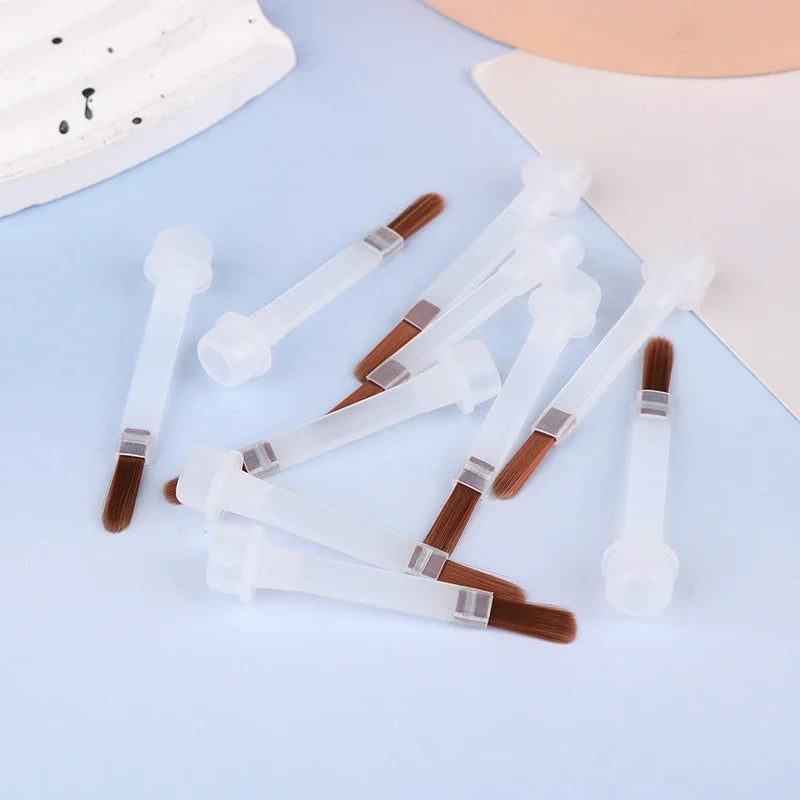 5/10/20Pcs Disposable Nail Polish Brush For 15ml Nail Polish Bottle Replacement Brush Brown Hair Nail Art Brush Applicators Oasis Select