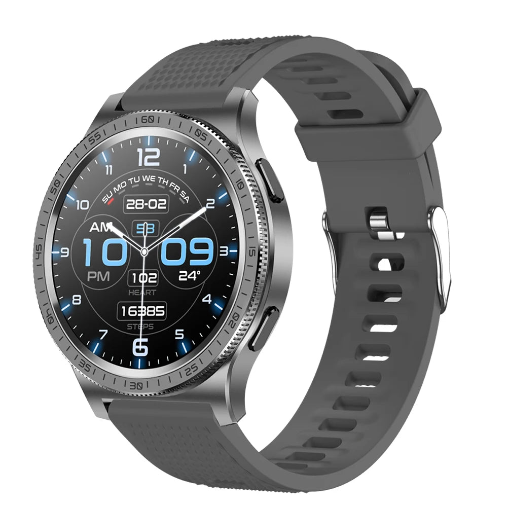 Rotating Physical Dial AMOLED Screen BT Call Waterproof Smartwatch Women Outdoor GPS Sports Smart Watches Men Heart Rate Monitor Oasis Select GRDGS