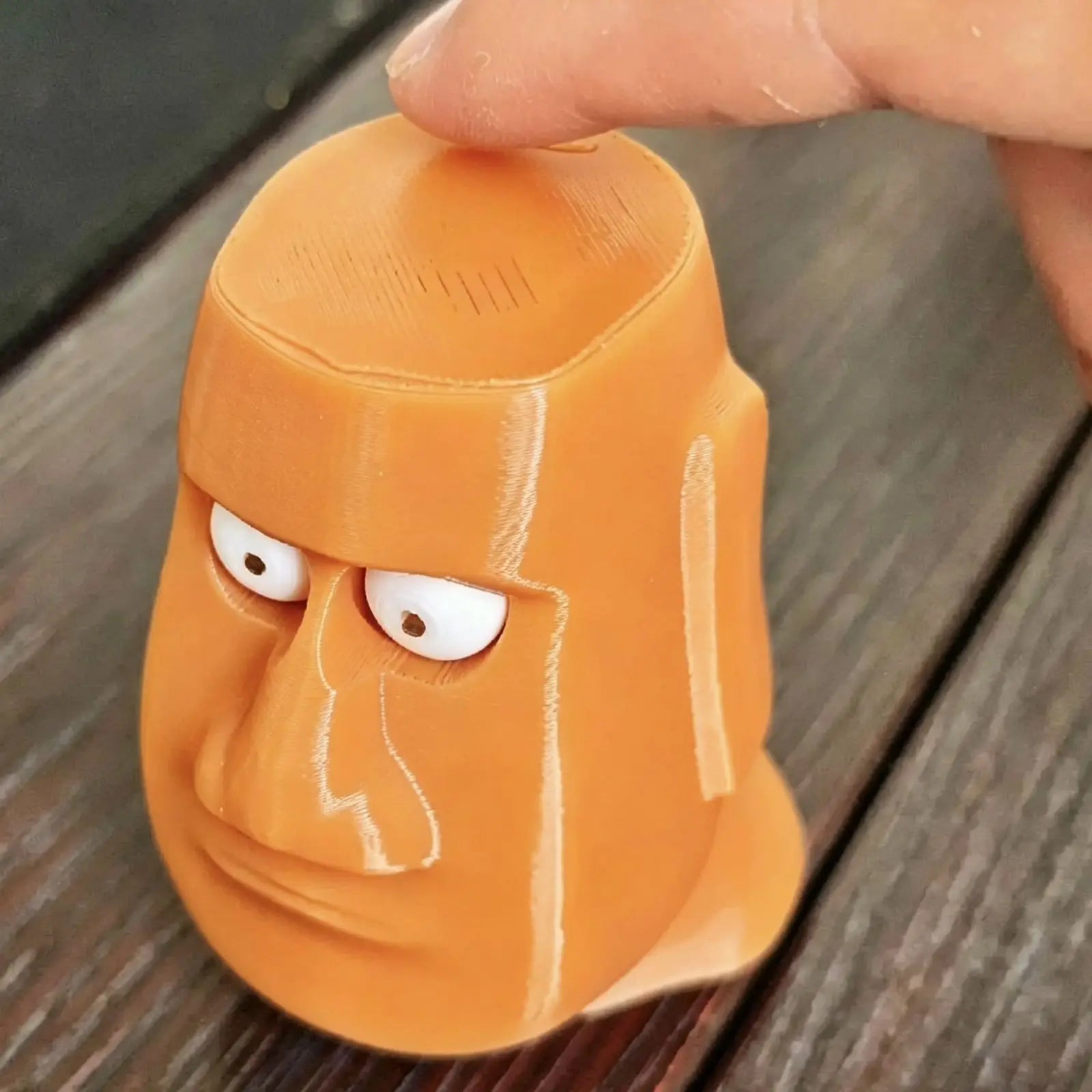 3D Printing Fun Staring Dolls Creative Desktop Ornaments Cute Funny Home Decorations Prank Ornament Home Decor Oasis Select Orange