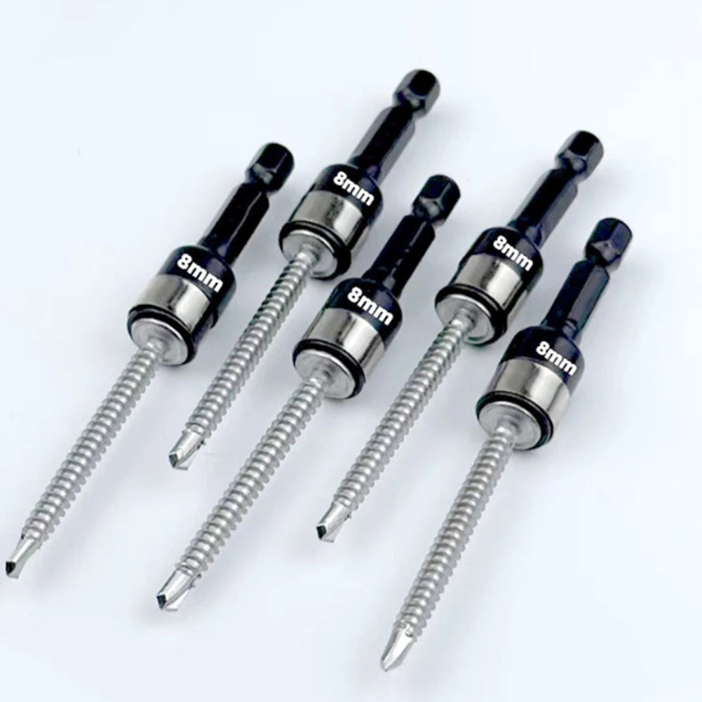 1/2pcs 8mm Hex Shank Impact- Socket Bits Power Nut Driver Drill Bits Chuck Adapter Driver Socket Wrench Tool Parts Oasis Select
