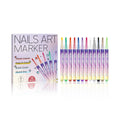 12-Color Nail Art Pens – 3D Doodle, Dotting & Liner Set Nail Art Pen Set Oasis Select Set A