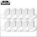 Multifunctional T Shape Bookshelf Fixing Bracket Anti Tip Furniture Fasteners for Shoe Rack and Bookcase No Drilling Required Oasis Select White-10PCS AS SHOWN