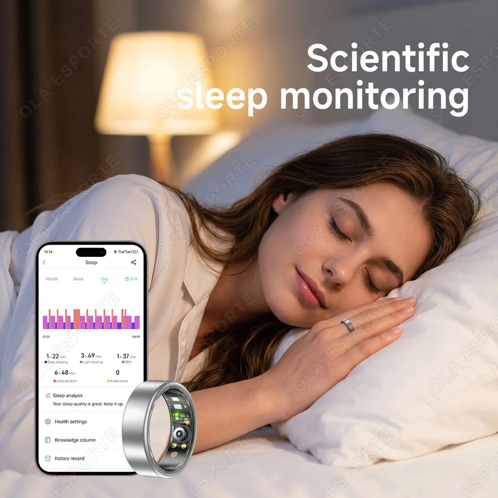 Ola Esporte Smart Ring – Heart Rate, SpO2 & Sleep Monitor