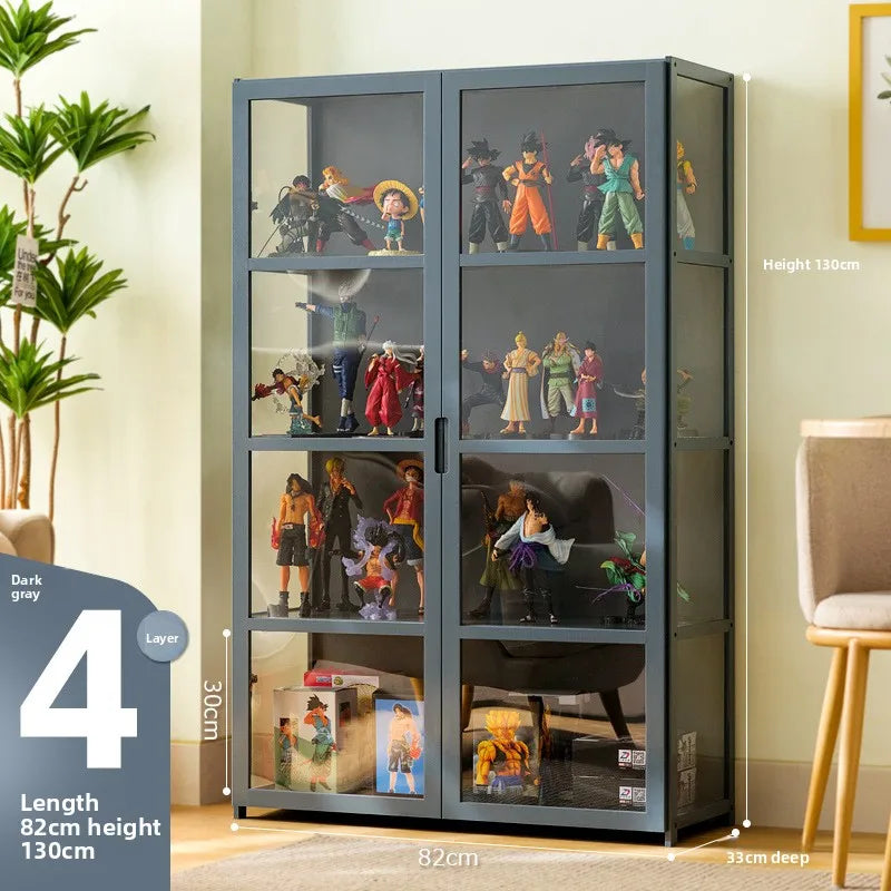 Figure display cabinet Acrylic display cabinet Lego display rack Transparent imitation glass Cosmetics shelf Household Oasis Select Fourth floor 82