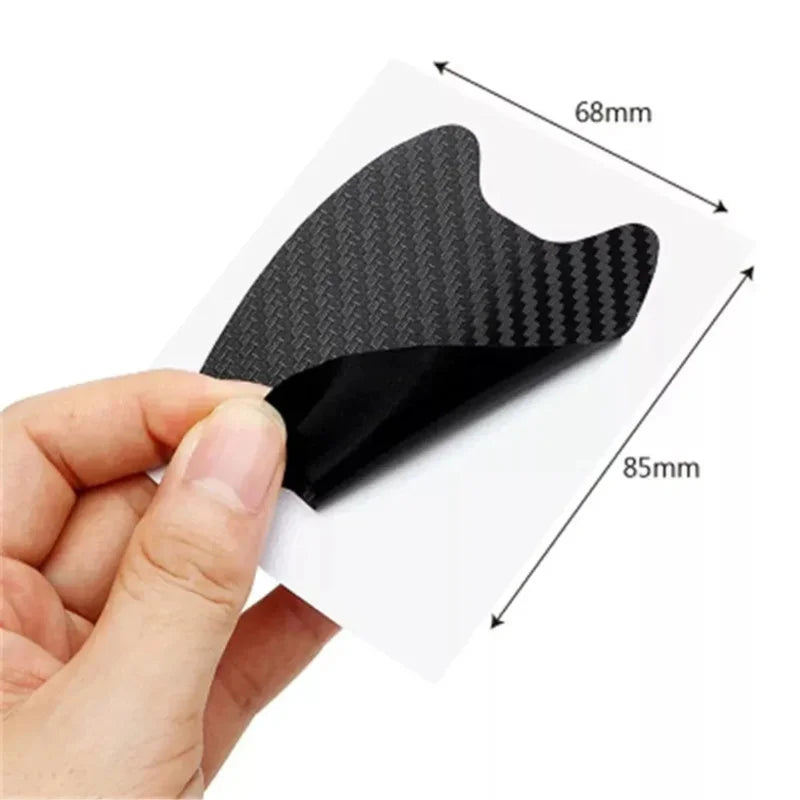 4 pcs/Set Car Door Sticker Carbon Fiber Scratches Resistant Cover Auto Handle Protection Film Exterior Styling Car Accessories Oasis Select
