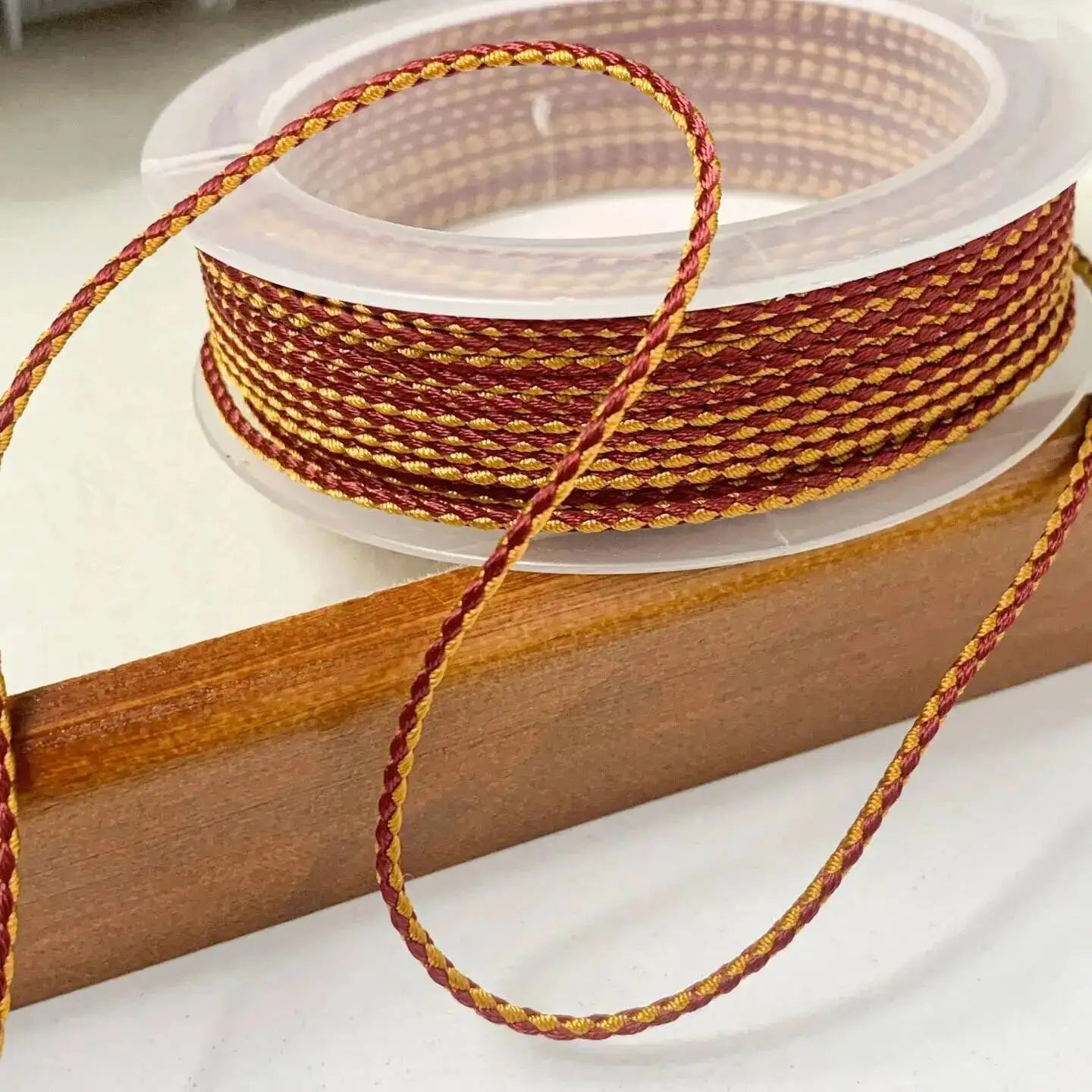 1.5mm 10M Two-Color Braided Cotton Woven Rope Twist Jewelry Line DIY Hand Rope Lanyard Necklace Hanging Cord Oasis Select