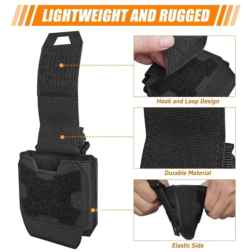 Molle Handcuff Pouch Shackles Holder Case Quick Draw Universal Handcuff Holster Standard Chain Cuff Cover Belt Pouch Oasis Select