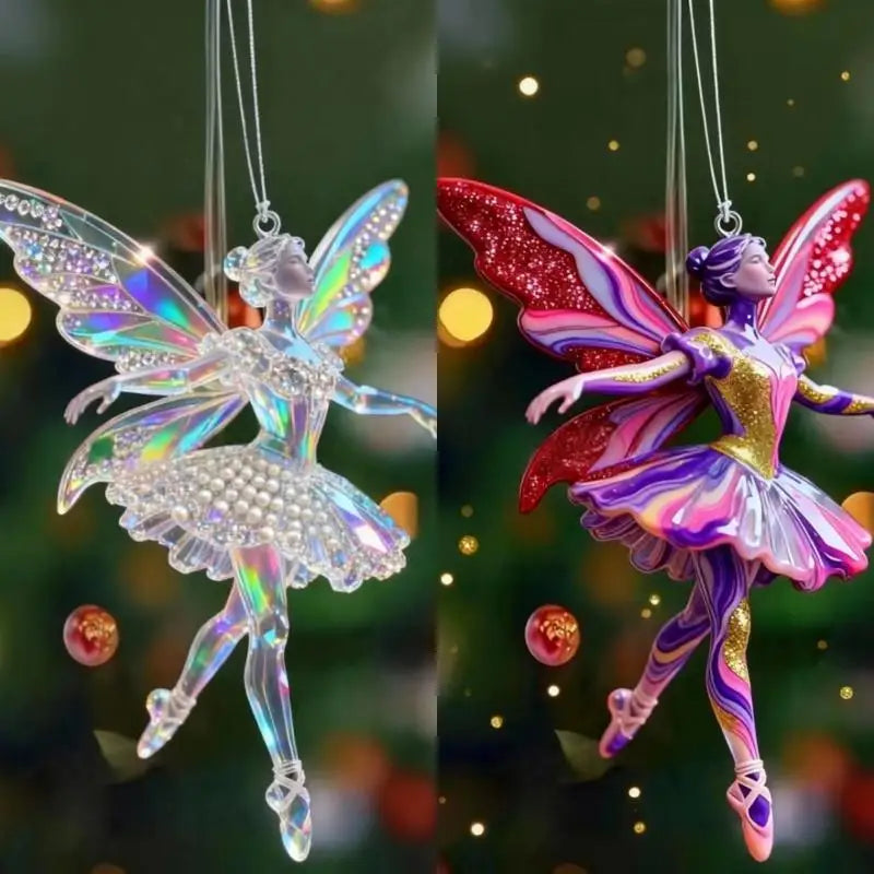 Sparkling Ballerina Acrylic Pendant | Car & Christmas Ornament