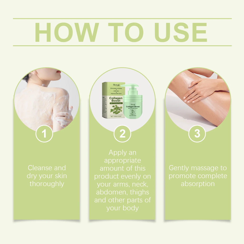 Hoygi Anit-Wrinkle and Fine Line Collagen Body Cream Moisturizing Firming Hydrating and Smoothing Body Care Lotion Oasis Select