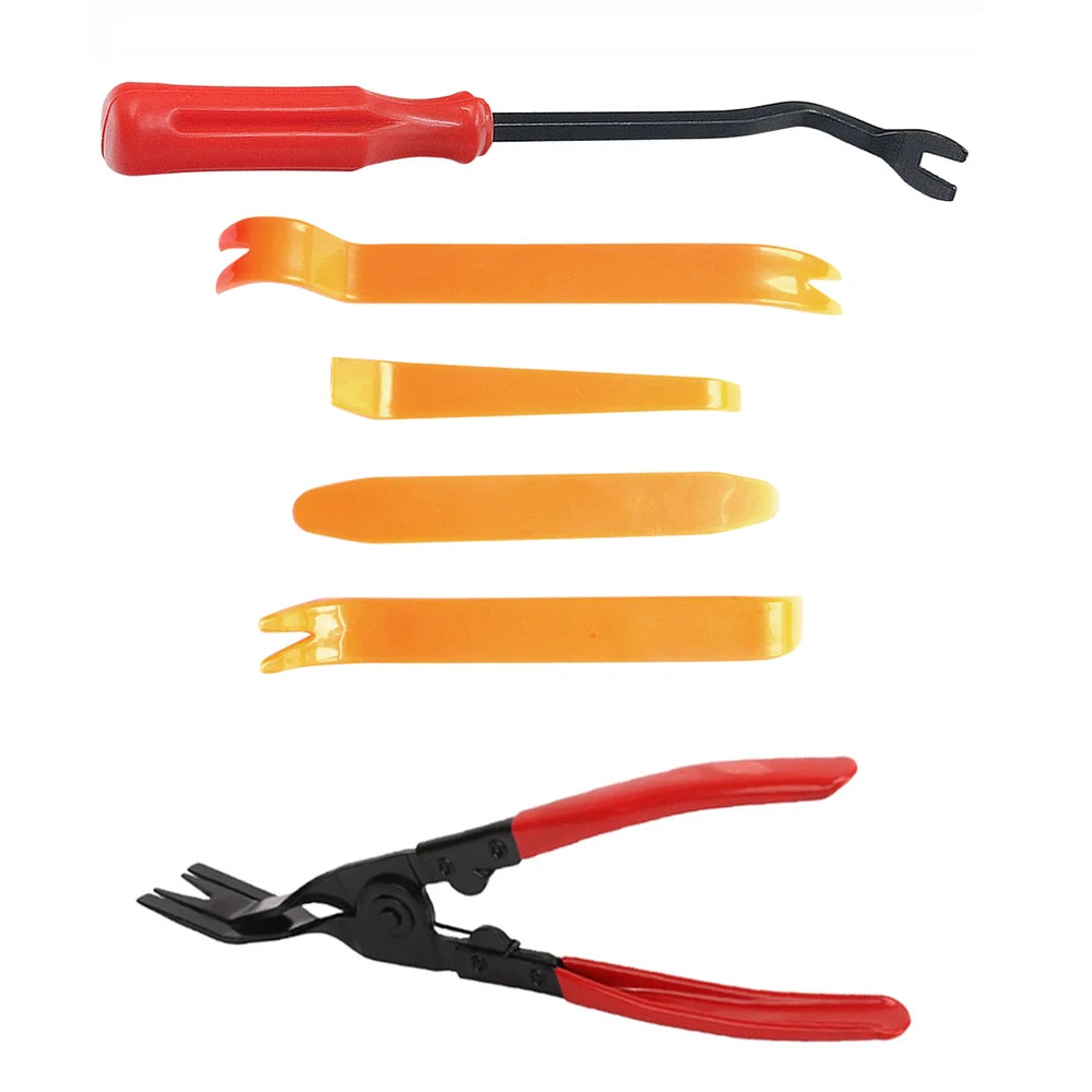 Car Interior Trim Removal Tool Kit – Pry Bar & Door Panel Set Auto Trim Removal Kit Oasis Select