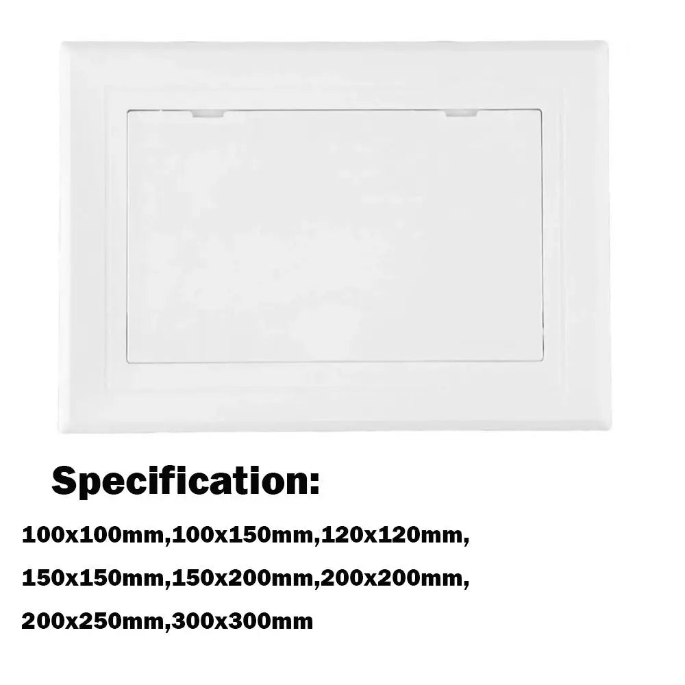 Removable Hinged Access Hatch White Plastic Opening Flap Cover Plate Inspection Hole ABS Access Hatch Cover Wall Access Doors Oasis Select