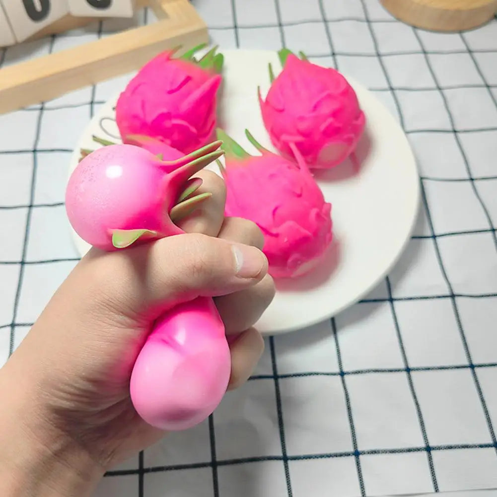 Dragon Fruit Squishy Stress Ball – Fidget Sensory Toy