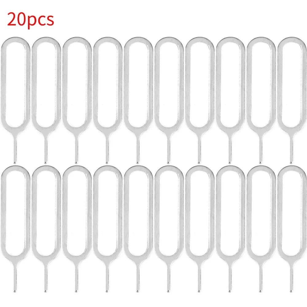 SIM Card Key Tray Eject Pin Portable Removal Tool Accessories for IPhone Samsung Xiaomi Sim Card Opener Remover Needle 1-50pcs Oasis Select 20pcs