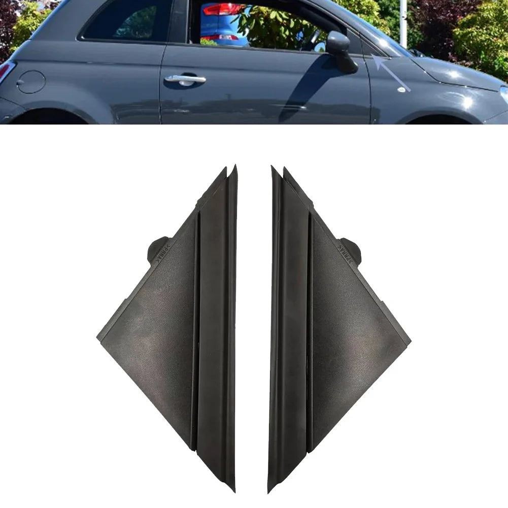 Exterior Trim Replacement A-pillar Triangle Trim Protector Front Window Cover For FIAT 500 Exterior Door Panel Fade Prevention Oasis Select China Mainland