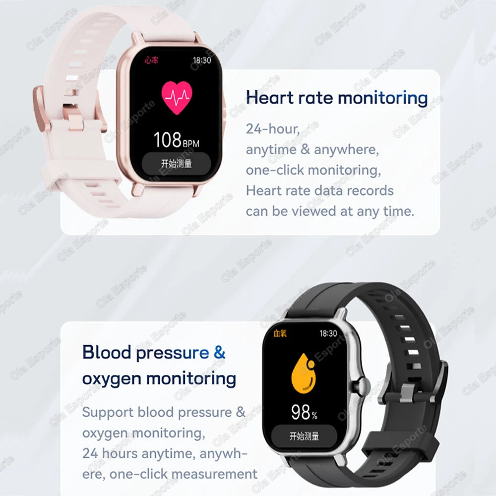Ola Esporte 2.01" Smart Watch – Bluetooth Calls, SpO2 & Fitness