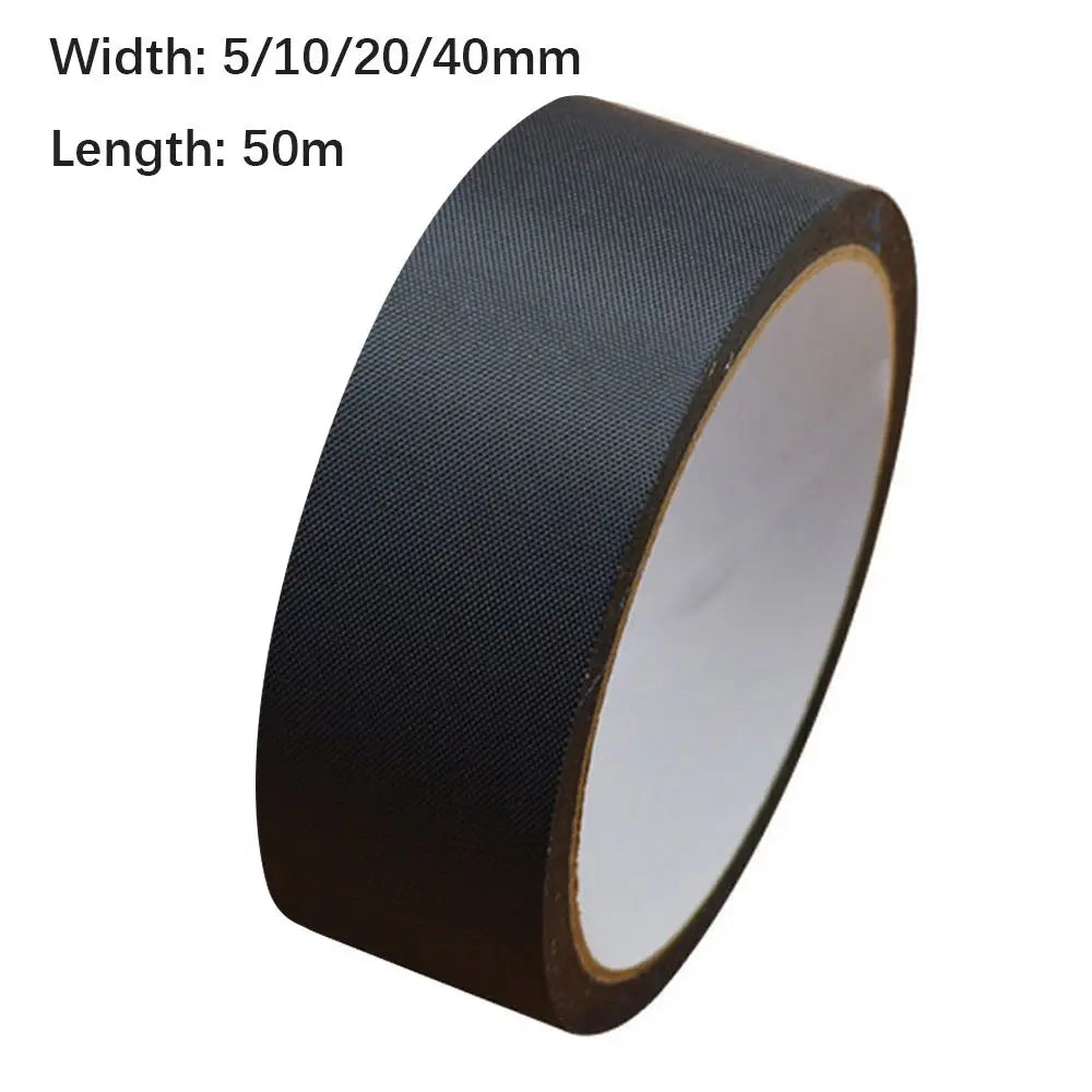 50M/Roll Black Shoe Oxford Cloth Tape Self-adhesive Tape Single-sided Nylon Reinforced Tape Oasis Select