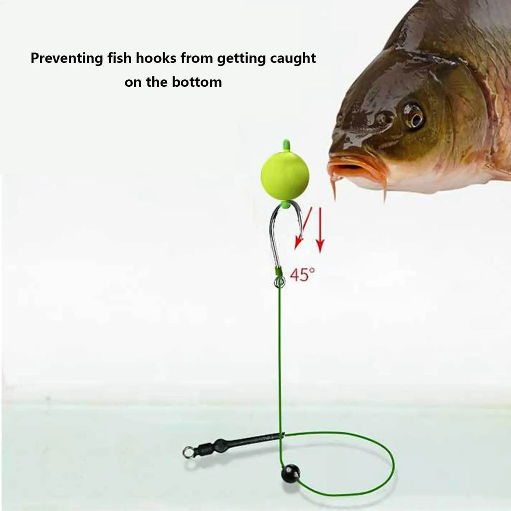 5Pcs Anti-Bottom Fishing Line Set European Carp Fishing Set European Style Anti-Bottom Fishing Grass Carp Sea Pole Return Bottom Oasis Select