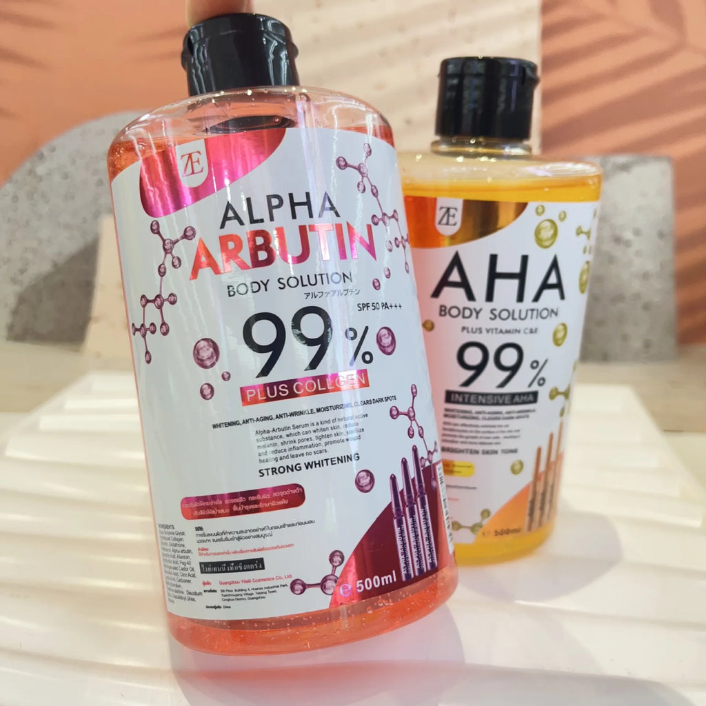 500ml AHA Body and Face Serum Water Moisturizing and Smoothing Facial Skin Arbutin Body Essence Water Oasis Select