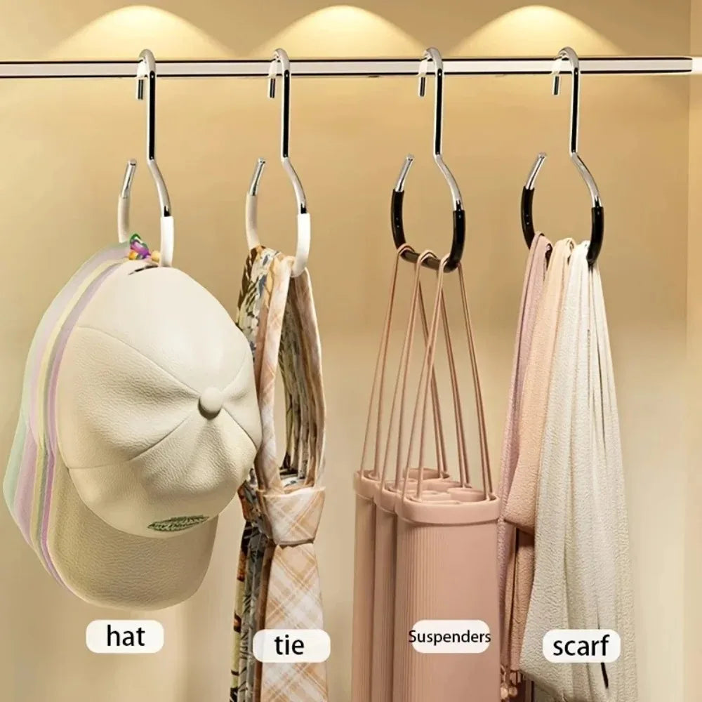Aluminum Circle Ring Hat Hanger – Non-Slip Wardrobe Hook Hat Hanger Hook Oasis Select