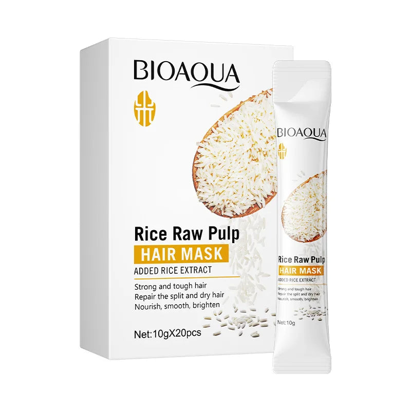 Rice Puree Hair Mask – Deep Conditioning for Frizz-Free Hair Deep Conditioning Hair Mask Oasis Select 10G20Pcs