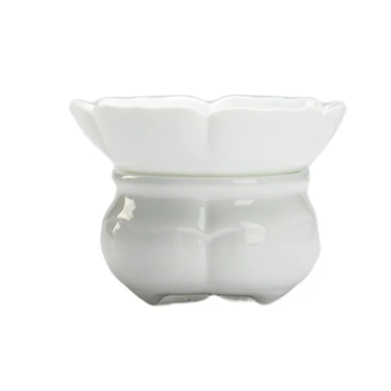 Ceramic Tea Strainer Kung Fu Tea Residue Filter Tea Jade Clay White Porcelain Tea Accessories Oasis Select