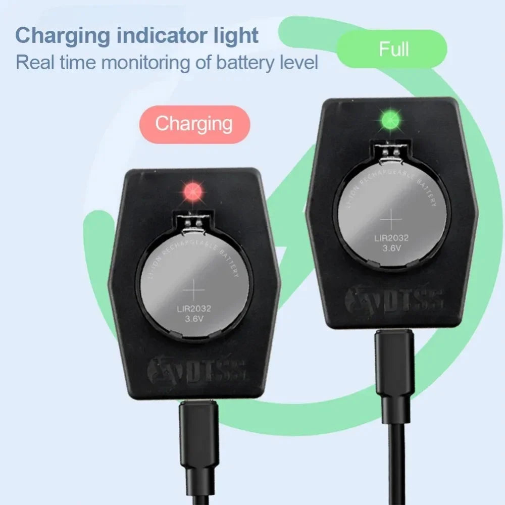 2PCS LIR2032 Rechargeable Battery with Portable Charger for LIR1632 LIR2032H LIR2025 LIR2016 Type-C Charging CR2032 Batteries Oasis Select
