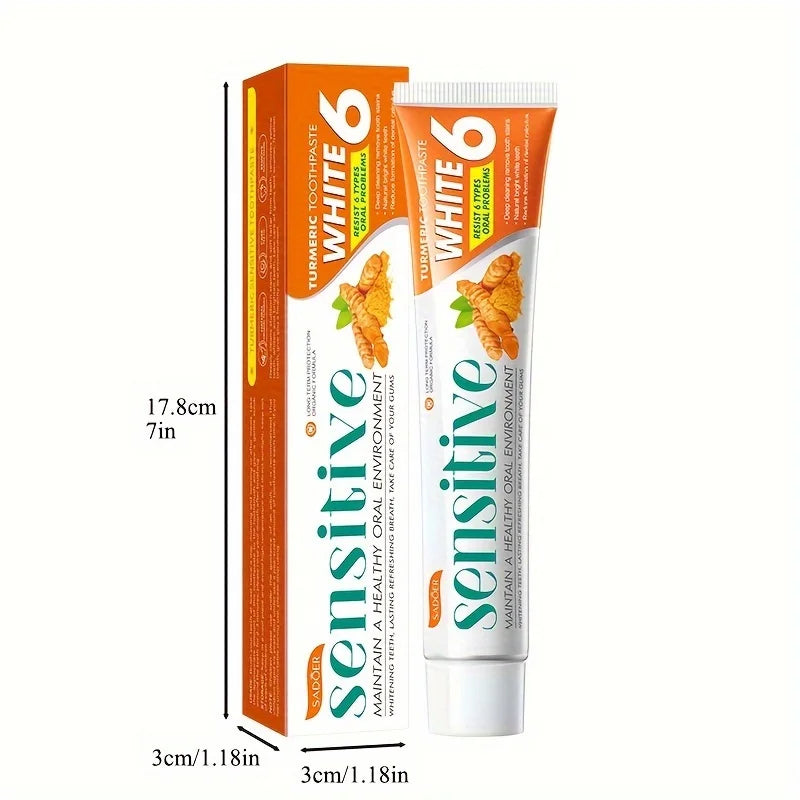 Turmeric Whitening Toothpaste – Deep Clean & Fresh Breath 100g Whitening Toothpaste Oasis Select