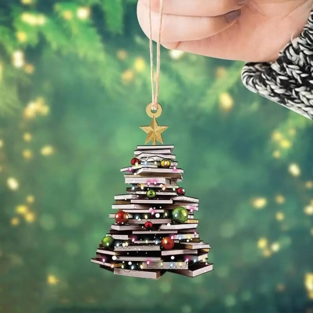 2D Acrylic Christmas Tree Ornament Pendant | 2025 Xmas Decor