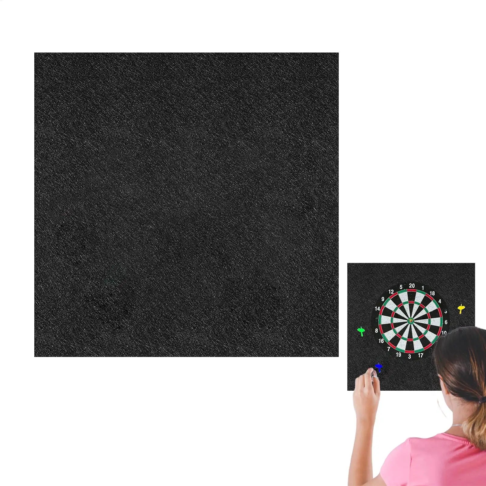 Dart Backboard Large Felt Wall Tiles Dart Board Backer Large Backer Board with Professional Design for Offices Outdoor Room Oasis Select