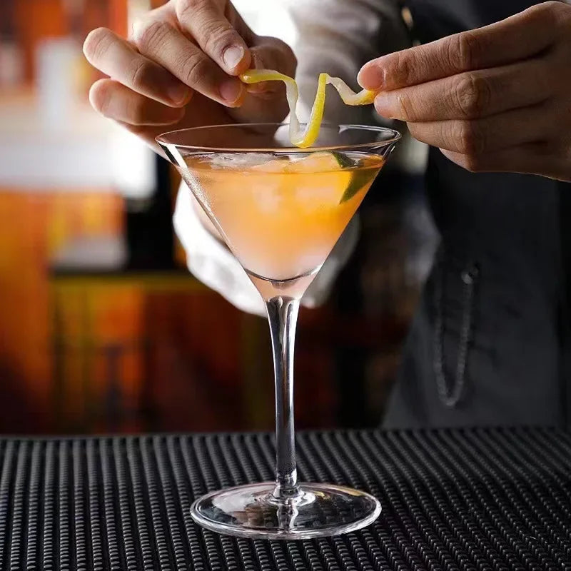 Triangle Glass Cocktail Glass Martini Creative Tall Glass Bar Classic Mixers Oasis Select