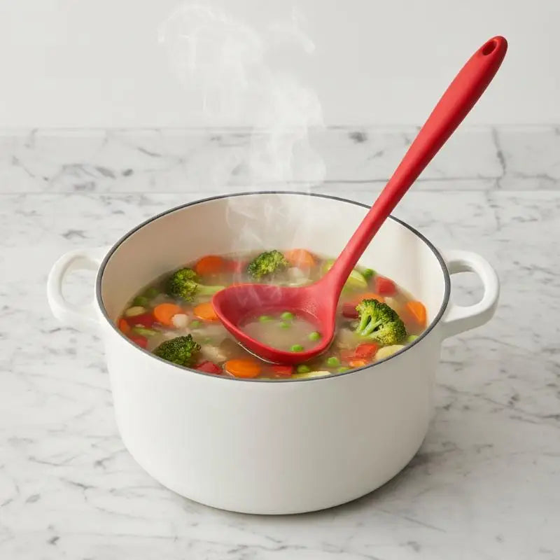 Silicone Kitchen Utensil Set, Food-grade Silicone, Including A Soup Ladle, Spatula, Rice Spoon, And Mixing Spoon Oasis Select