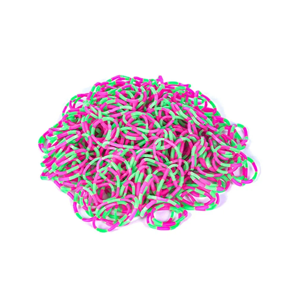 Loom Rubber Bands Bracelet Making Kids Elastic Weaving Lacing DIY