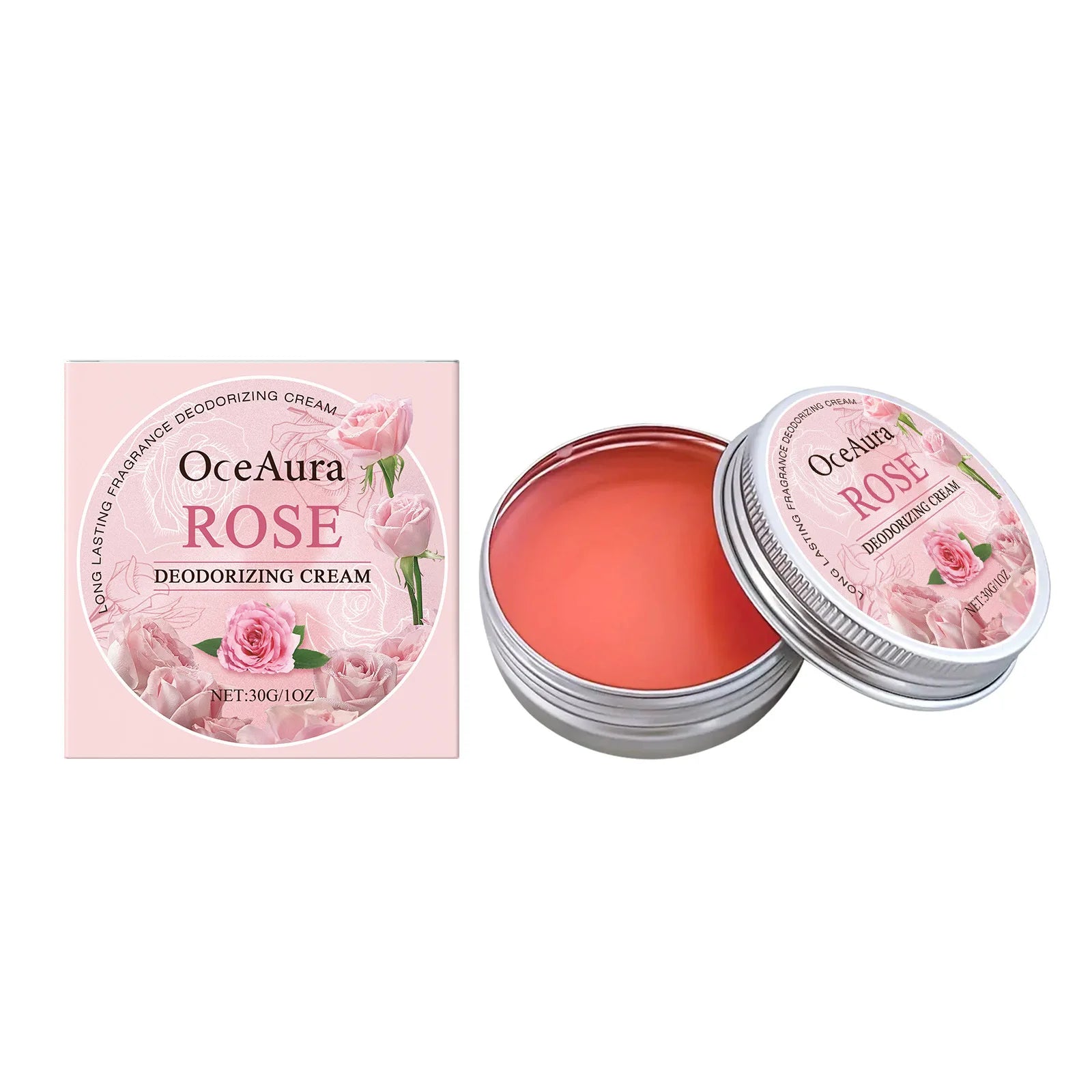 Rose Deodorant Body Cream Eliminate Odor Reduce Sweating Neutralize Armpit Smell Lasting Aroma Charming Refresh Fragrance Cream Oasis Select 30g Boxed