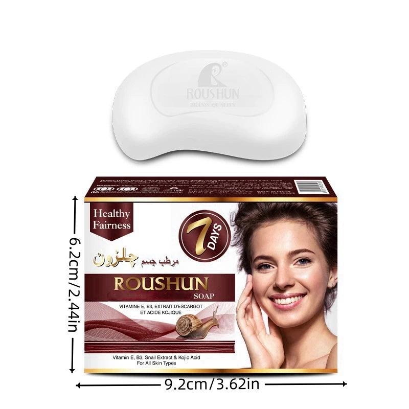 ROUSHUN Handmade Cleansing Soap Bar 2-Pack | Gentle & Deep Clean