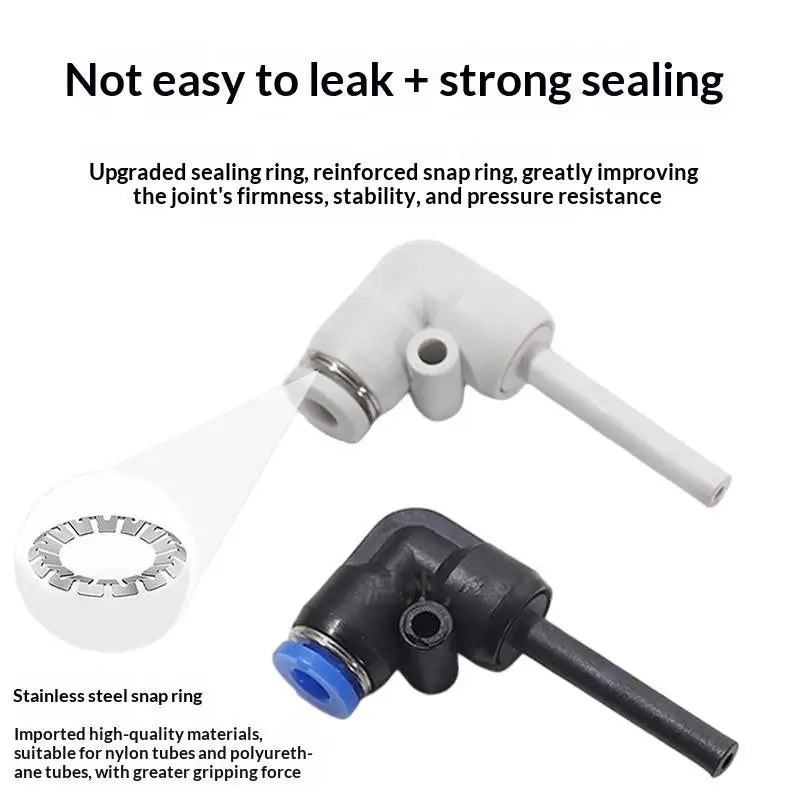 PLJ Pneumatic Quick-Insert Reducing Connector 4–10mm | 2/10 Pcs