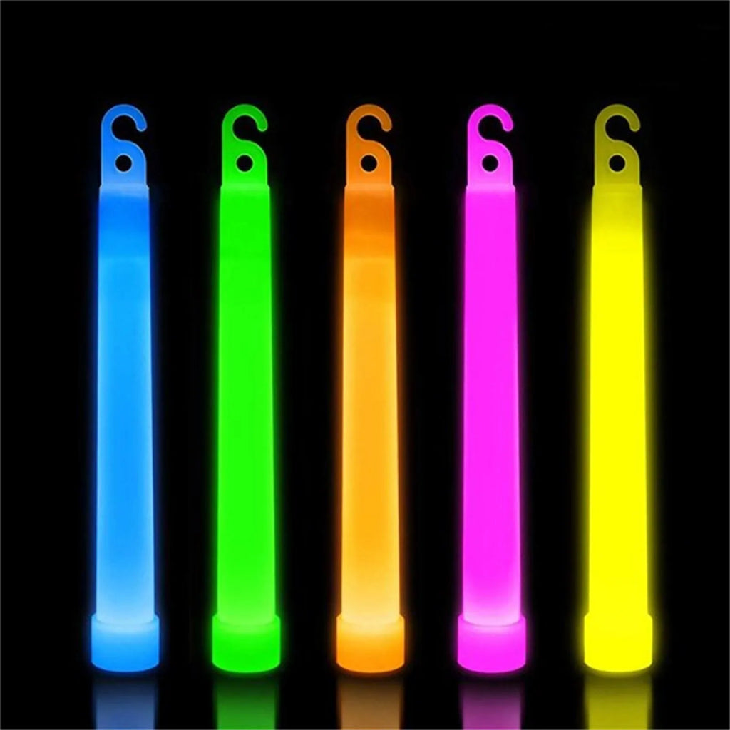5PCS Ultra Emergency Bright Glow Sticks Camping Hiking Chem Glow Stick Lights for Parties Blackout Storm Ready Use Oasis Select as shown
