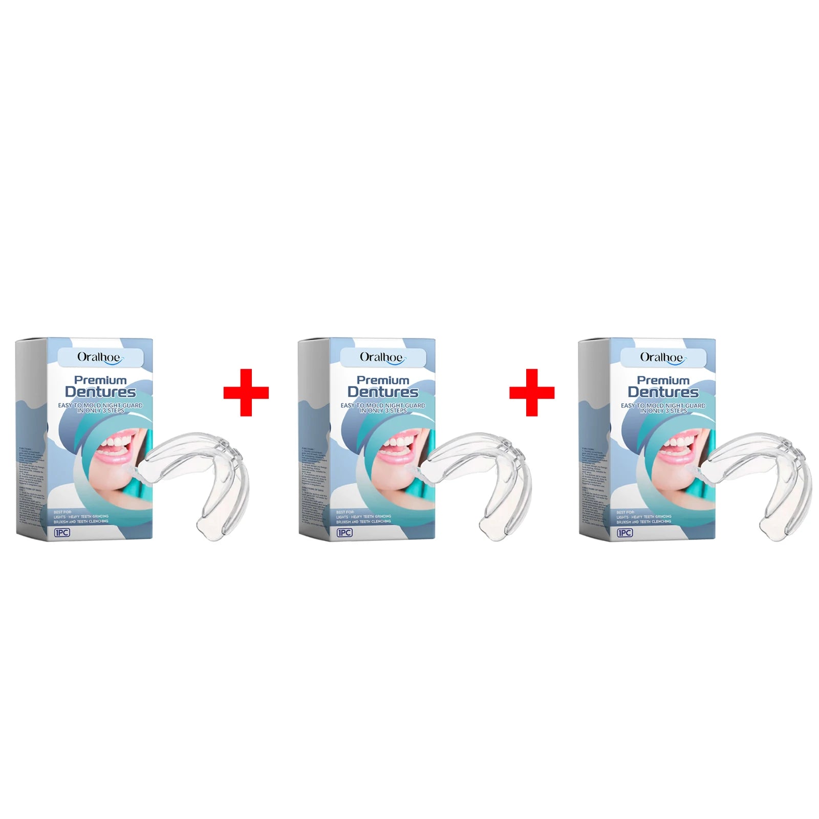 Mouth Guard Braces Teeth Protector Dental Orthodontic Anti Snoring Oasis Select 3pcs