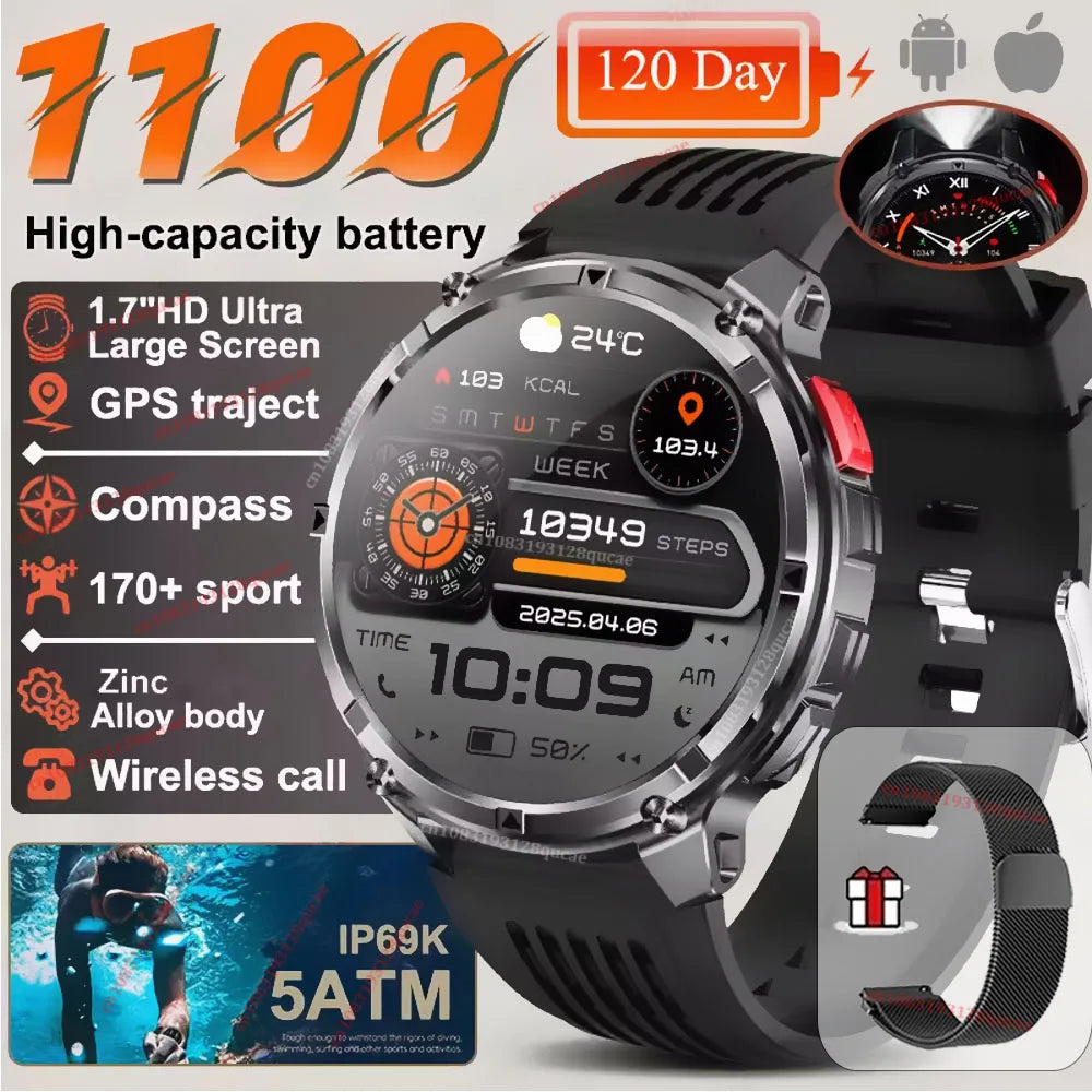 Ola Esporte T-Rex3 Ultra Smart Watch | 1100mAh, 1.7" AMOLED