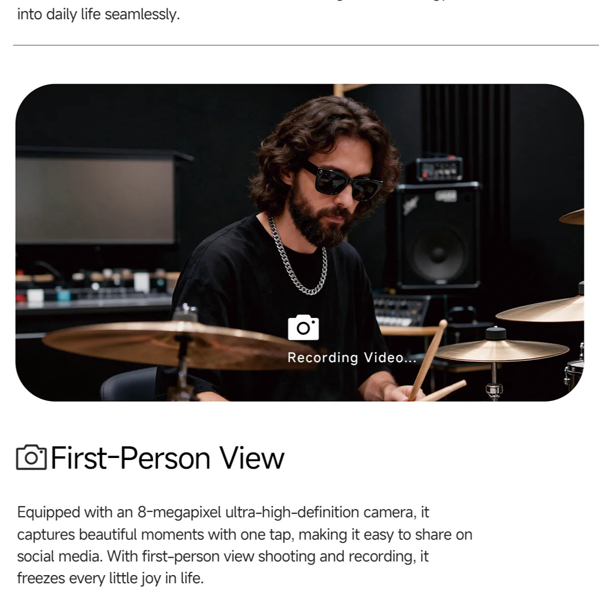 MINGCC MT5 Ultra AI Smart Glasses – 8MP Camera & Translator