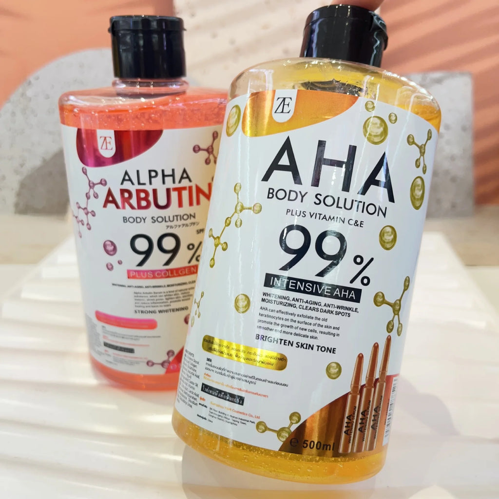 500ml AHA Body and Face Serum Water Moisturizing and Smoothing Facial Skin Arbutin Body Essence Water Oasis Select