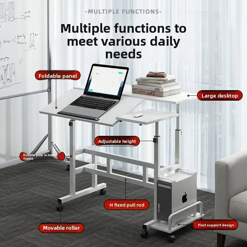 Multi-functional homeBedroom Lifting Computer Desk Multifunctional Table Movable Student Desk Oasis Select