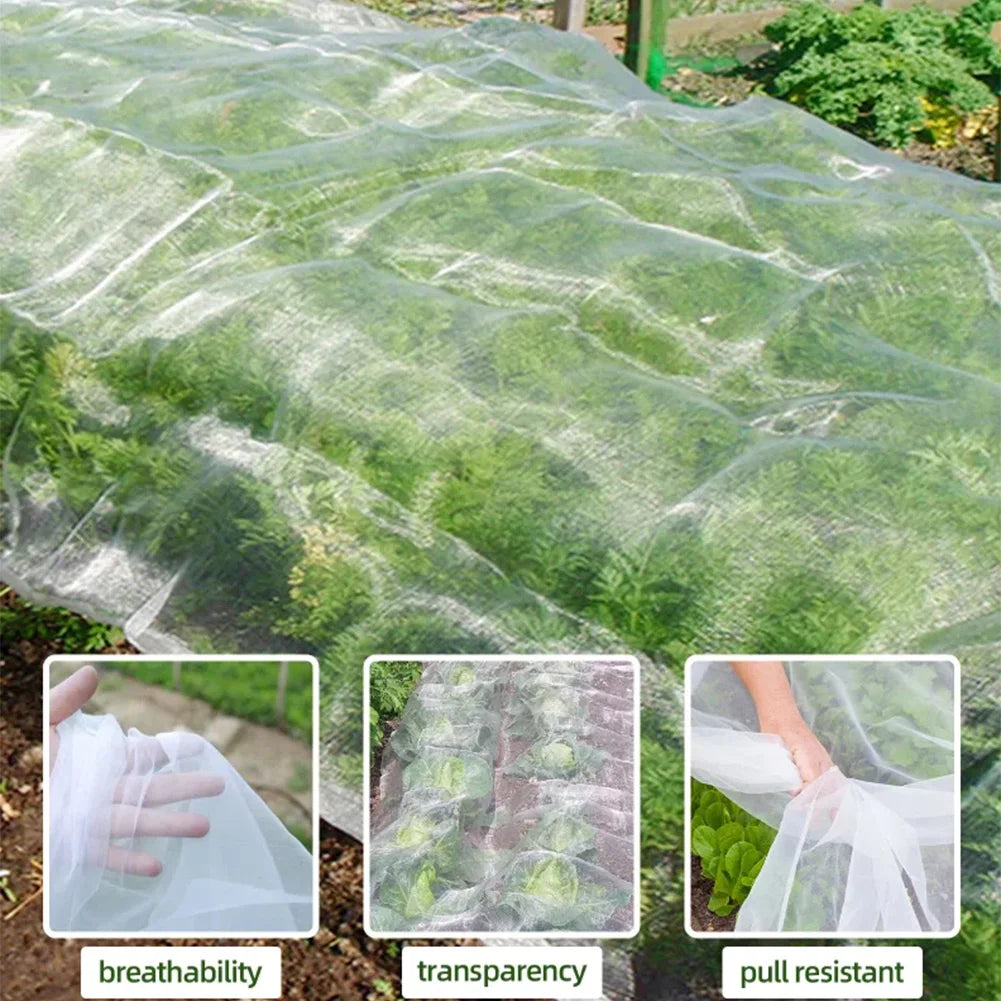 2 Pack 8x32Ft Mesh Netting Plants Cover Insect Pest Barrier Bird Netting for Vegetable Plants Fruits Flowers Trees Oasis Select