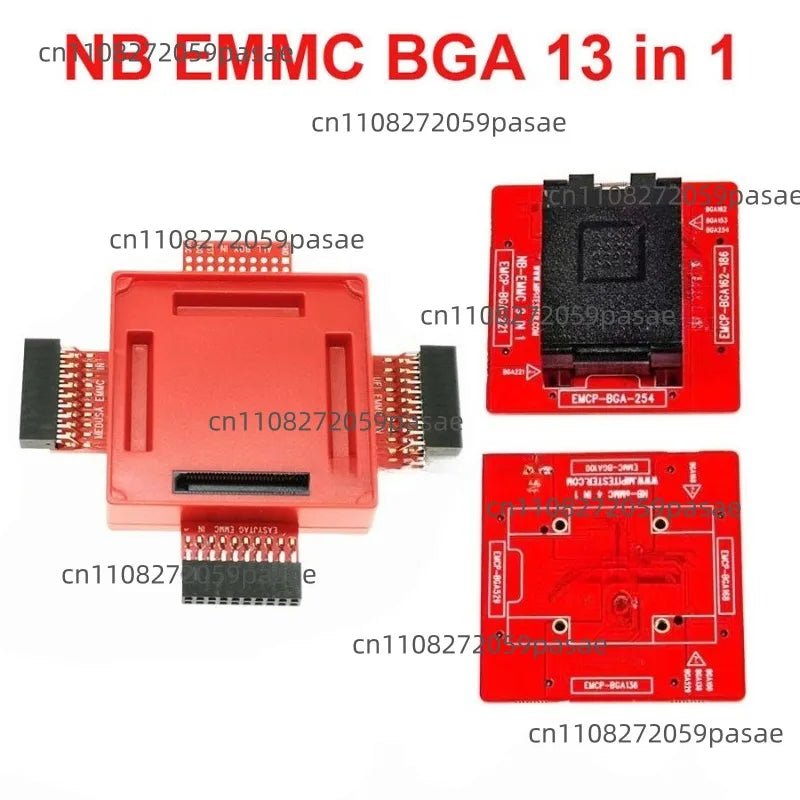 eMMC BGA 13-in-1 Socket Adapter Set | BGA100–BGA529