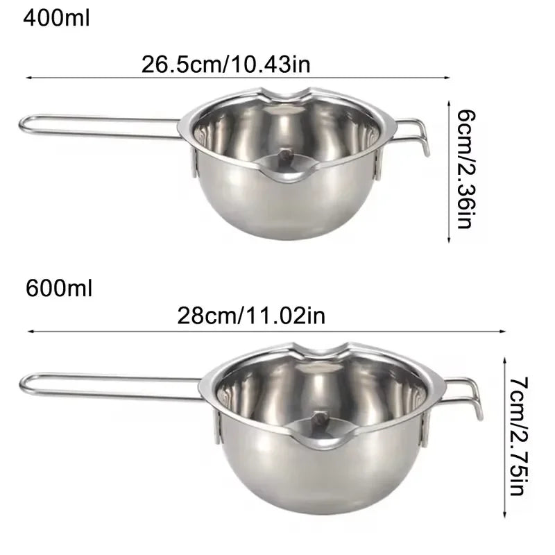 Stainless Steel Candle Wax Melting Boiler Pot with Heat Resistant Handle for Melting Chocolate Candy and Candle Making Supplies Oasis Select