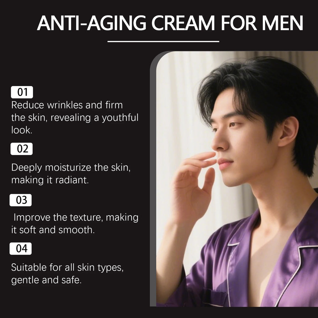 East Moon Men's Moisturizing Cream Moisturizing and Energizing Facial Skin Hydration and Nourishing Reduces wrinkle Facial Cream Oasis Select