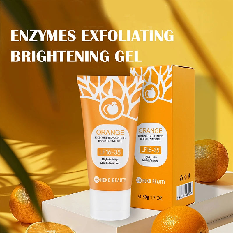 Orange Exfoliating Gel 50g, Exfoliation, Dead, Removal Deeply Cleansing, Long-Lasting,Moisture Cleanses Pores,Safe for Full Body Oasis Select