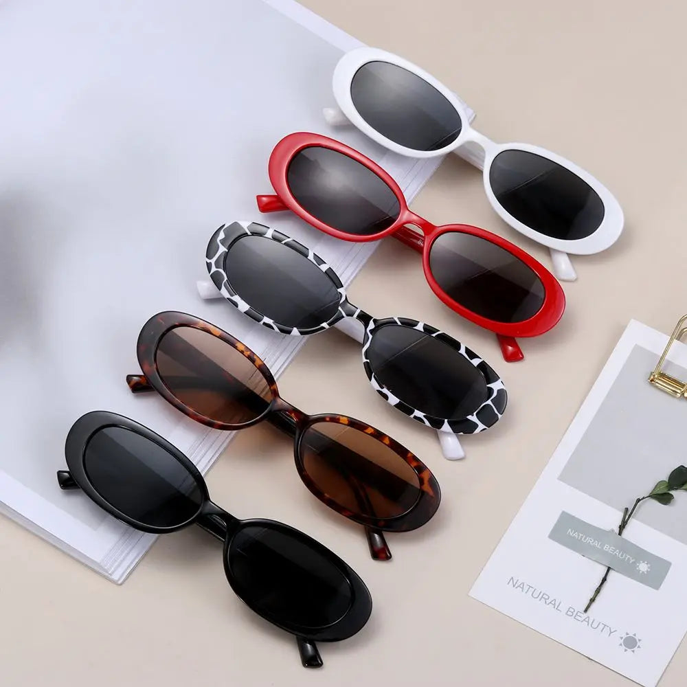 Vintage Sun Glasses UV400 Oval Sunglasses Fashion Shades Sunglasses for Women Eyewear Oasis Select