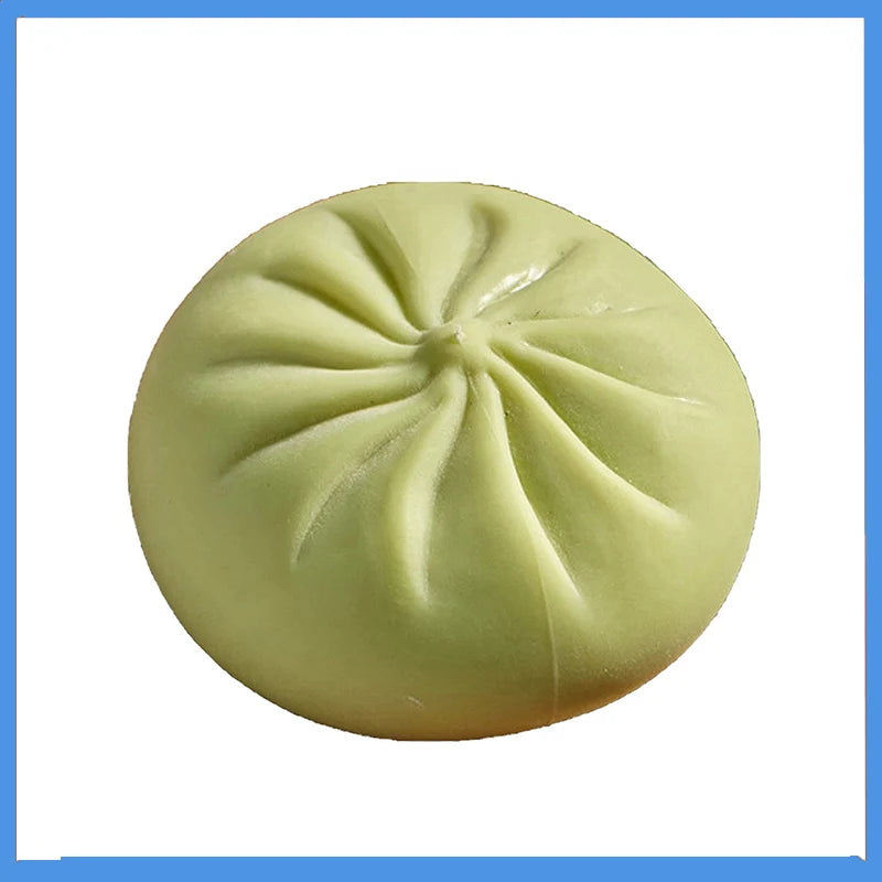 Colorful Dumpling Squishes Stress Balls Fidget Sensory Toys Simulation Food Squishies Bun with Steamer Squeeze Dough Ball Gifts Oasis Select G One Size